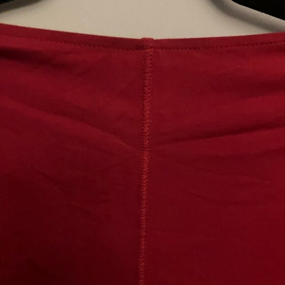 Red Longsleeve Shirtdress - Picture 6 of 7